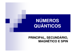 Aula 5 - Números quânticos
