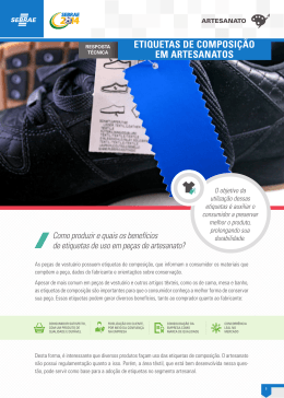 etiquetas de composi&ccedil;&atilde;o em artesanatos