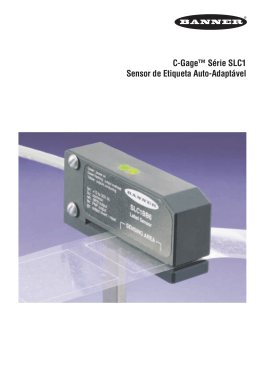 C-Gage™ Série SLC1 Sensor de Etiqueta Auto-Adaptável