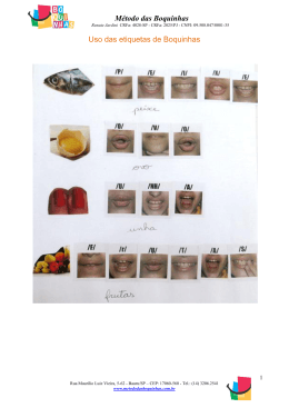 Método das Boquinhas Uso das etiquetas de Boquinhas