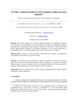 Balões é um artigo que foi publicado e republicado no
