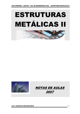 Apostila - Estruturas Met&aacute;licas II