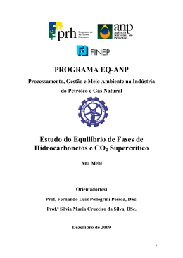 PROGRAMA EQ-ANP Estudo do Equil&iacute;brio de Fases - TPQB