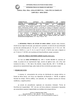 de direito da _&ordf; vara c&iacute;vel da comarca de campo belo &ndash; minas gerais