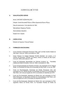 ANTONIO CEZAR PELUSO Filia&ccedil;&atilde;o: Daniel Deusdedit Peluso e Maria