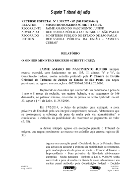 voto - Superior Tribunal de Justi&ccedil;a