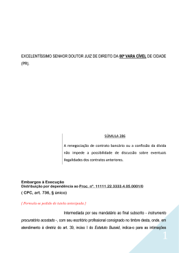 EXCELENTÍSSIMO SENHOR DOUTOR JUIZ DE DIREITO DA 00ª