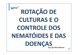 ROTA&Ccedil;&Atilde;O DE CULTURAS E O CONTROLE DE NEMAT&Oacute;IDES E