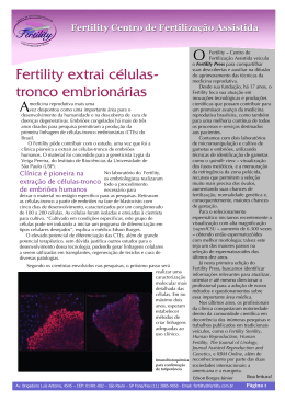 Ano 01 - Fertility – Centro de Fertilização Assistida