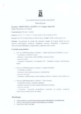 1404393 – Língua Alemã VII 2012.2 - CCHLA