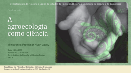 A agroecologia como ci&ecirc;ncia