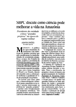 SBPC discute como ci&ecirc;ncia pode melhoprar - md