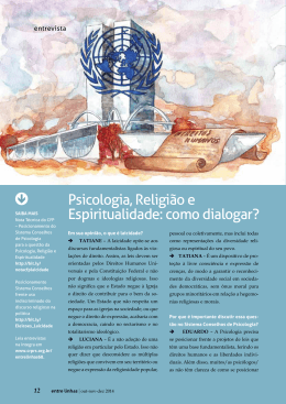 Psicologia, Religi&atilde;o e Espiritualidade: como dialogar?