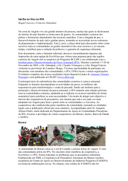 Raquel Garcia e Francois Odendaal Na costa de Angola vive