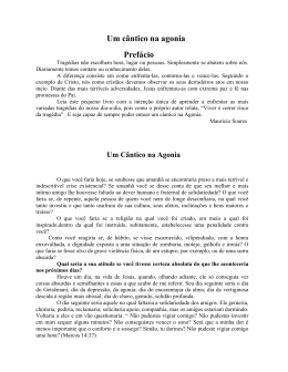 Um c&acirc;ntico na agonia Pref&aacute;cio