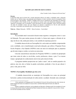 Aprender para al&eacute;m dos muros escolares