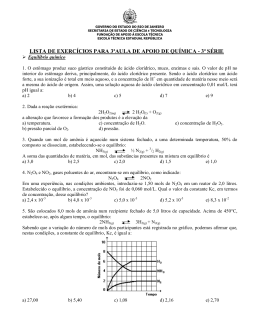lista de exerc&iacute;cios para 3&ordf;aula de apoio de qu&iacute;mica