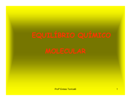 EQUIL&Iacute;BRIO QU&Iacute;MICO MOLECULAR
