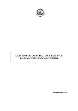 diagnostico agua e saneamento