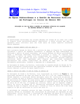 As &Aacute;guas Subterr&acirc;neas e a Gest&atilde;o de Recursos H&iacute;dricos em