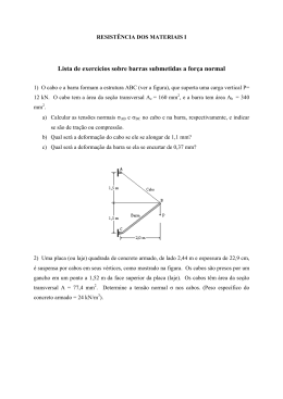 RESIST&Ecirc;NCIA DOS MATERIAIS I