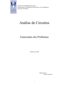 An&aacute;lise de Circuitos - Instituto Superior T&eacute;cnico