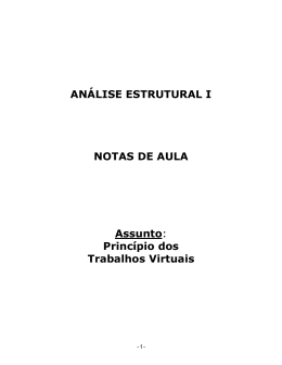 Princ&iacute;pio dos Trabalhos Virtuais