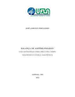 balança de ampère-faraday:, uma estratégia para discutir