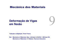 Deforma&ccedil;&atilde;o de Vigas em flex&atilde;o Mec&acirc;nica dos Materiais