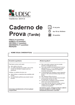 Prova Período Vespertino