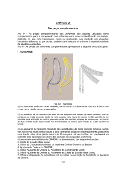 cap&iacute;tulo 6 - das pe&ccedil;as de uniformes complementares