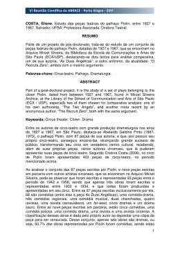 1 COSTA, Eliene. Estudo das pe&ccedil;as teatrais do