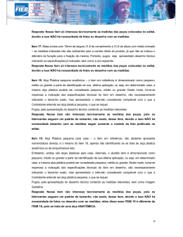 Resposta: Nesse item só interessa tecnicamente as medidas das