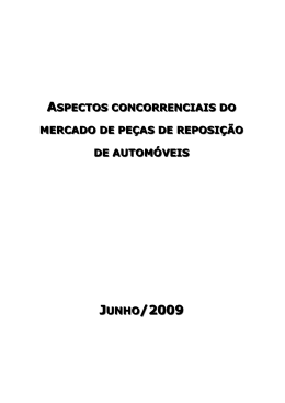 ASPECTOS CONCORRENCIAIS DO MERCADO DE