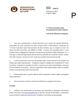5.o F&oacute;rum Consultivo sobre Financiamento do Setor Cafeeiro