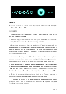 &Acirc;MBITO O presente documento visa definir as normas de