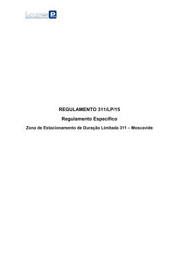 Regulamento - Loures Parque, Empresa Municipal de