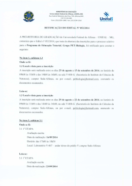 retifica&ccedil;&atilde;o - Unifal-MG