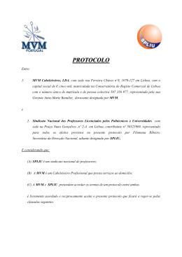 protocolo - Sindicato Nacional dos Professores Licenciados pelos