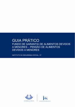 Guia Pr&aacute;tico &ndash; Fundo de Garantia dos Alimentos