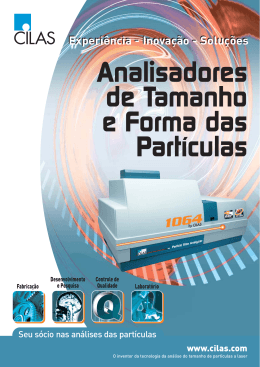 Analisadores de Tamanho e Forma das Part&iacute;culas
