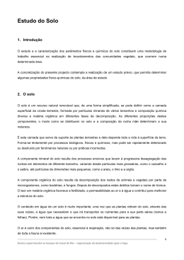 Estudo do Solo