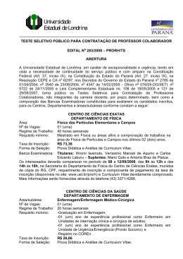F&iacute;sica das Part&iacute;culas Elementares e Campos
