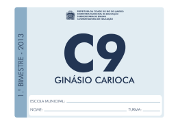 9&ordm; Ano - Prefeitura do Rio de Janeiro