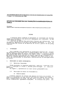 ESTUDO DA POROSIMETRIA DAS