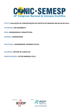 T&Iacute;TULO: AVALIA&Ccedil;&Atilde;O DA CONCENTRA&Ccedil;&Atilde;O DE - O Conic