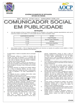 Prova: Auxiliar de enfermagem e m&eacute;dico