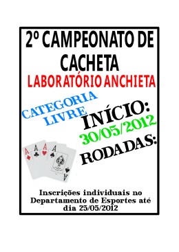 2º campeonato laboratório anchieta cacheta 2012