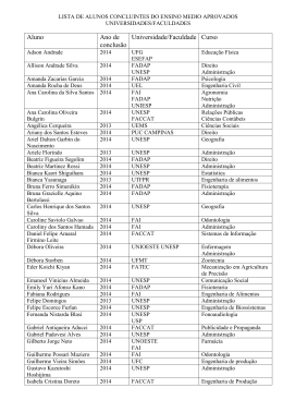 lista de alunos concluintes do ensino medio aprovados
