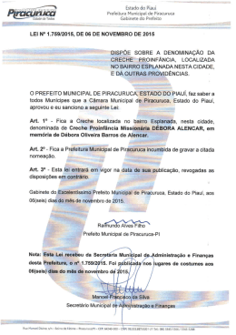 Estado do Piauí - Prefeitura de Piracuruca-PI